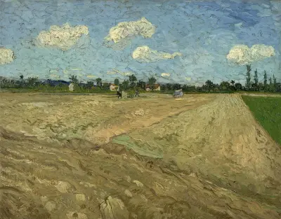 Ploughed fields (‘The furrows’) av Vincent van Gogh