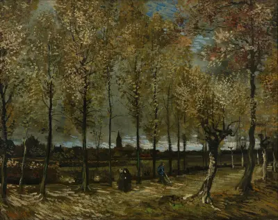 Poplars near Nuenen av Vincent van Gogh