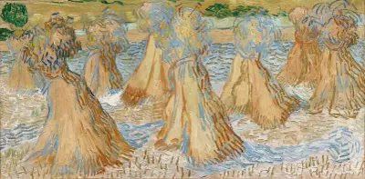 Sheaves of Wheat (July 1890) av Vincent van Gogh
