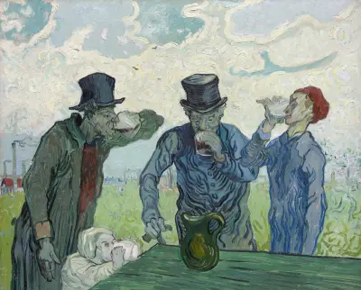 The Drinkers av Vincent van Gogh