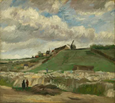 The hill of Montmartre with stone quarry, 1886 – nr 2 av Vincent van Gogh