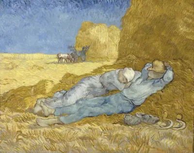 The Siesta (After Millet) av Vincent van Gogh