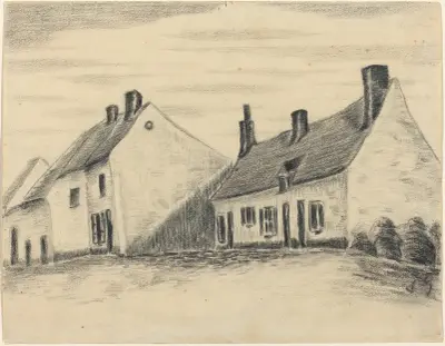 The Zandmennik House av Vincent van Gogh