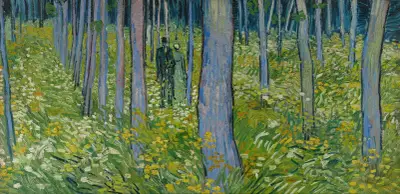 Undergrowth with two Figures av Vincent van Gogh