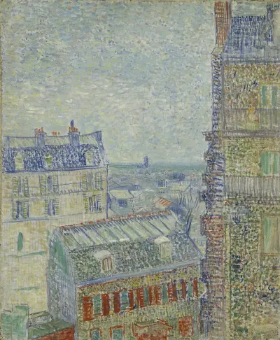 View from Theo’s apartment av Vincent van Gogh