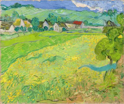 View of Vessenots Near Auvers av Vincent van Gogh