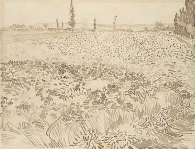 Wheat Field av Vincent van Gogh