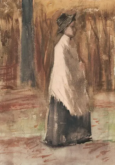 Woman in a Wood av Vincent van Gogh
