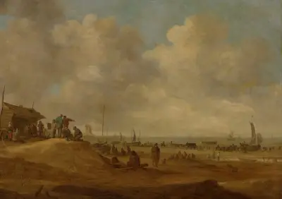 Utsikt över Scheveningen av Jan van Goyen