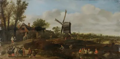 Nederländskt landskap av Jan van Goyen