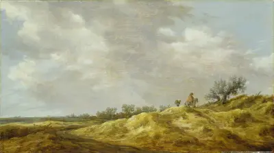 Väg genom dynerna av Jan van Goyen