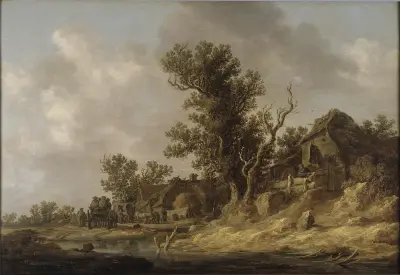 Rast på en krog av Jan van Goyen