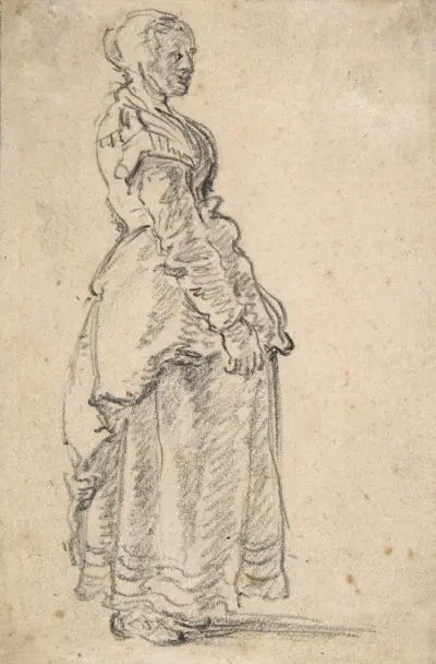 Stående kvinna av Jan van Goyen