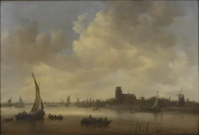 Utsikt över Dordrecht av Jan van Goyen
