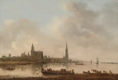 View of Emmerich av Jan van Goyen