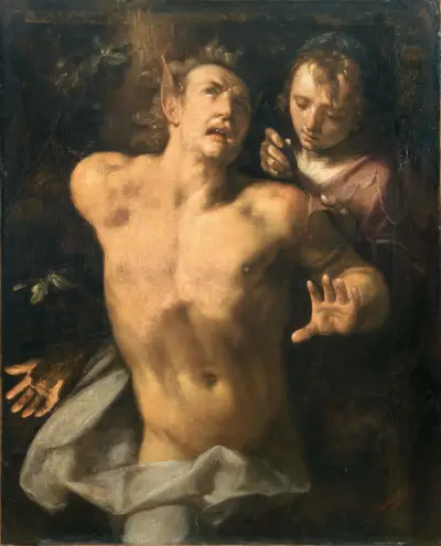 The Flaying Of Marsyas av Cornelis Cornelisz Van Haarlem