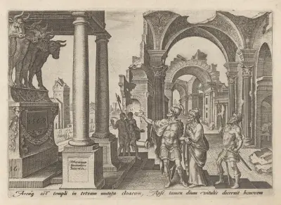 Jehu Adoring The Golden Calves av Maarten Van Heemskerck