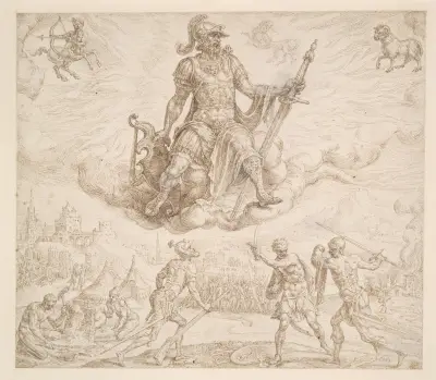 Mars, das cholerische Temperament von Maarten Van Heemskerck