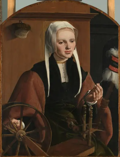 Portrait of a Woman, possibly Anne Codde, Maarten Van Heemskerck