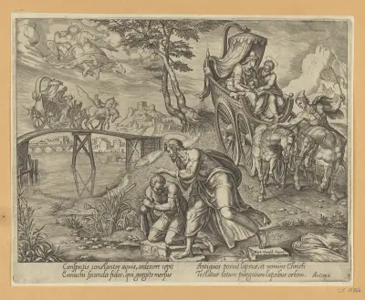 St Philip Baptizing The Eunuch av Maarten Van Heemskerck