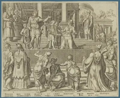Lagen läses inför folket av Maarten Van Heemskerck