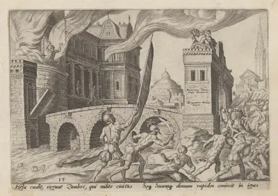 Die Eroberung von Tirza von Maarten Van Heemskerck
