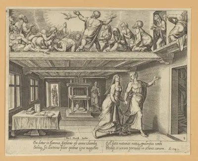 The Descent of The Holy Ghost av Maarten Van Heemskerck