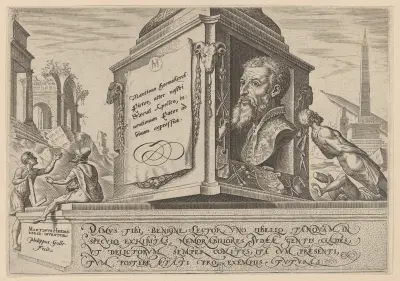 Judefolkets olyckor – Titelblad av Maarten Van Heemskerck