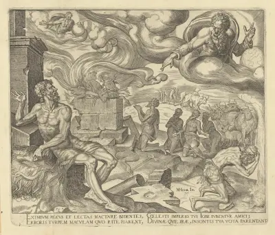 Der Herr antwortet Hiob von Maarten Van Heemskerck