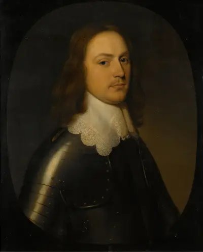 Porträtt av en officer av Gerard van Honthorst