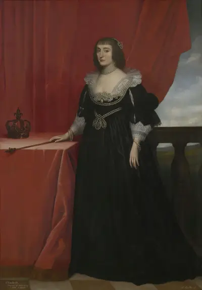Portrait of Elizabeth Stuart, Queen of Bohemia av Gerard van Honthorst
