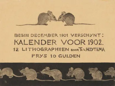 Annons för kalender 1902 av Theo van Hoytema