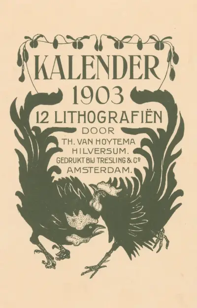 Annons för kalender 1903 av Theo van Hoytema