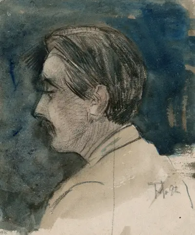 Ung mans porträtt av Theo van Hoytema