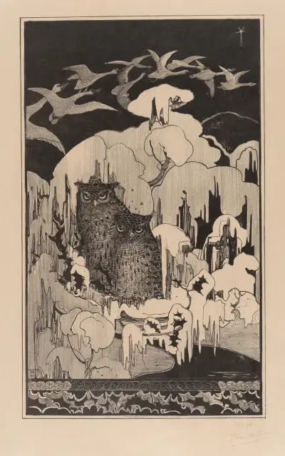 Julafton (Kerstnacht) av Theo van Hoytema