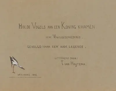 Titelbild till 'Hur fåglarna fick en kung' av Theo van Hoytema