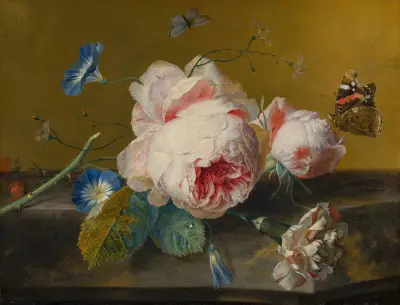 Flower Still Life av Jan van Huysum