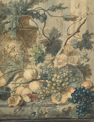 Stilleben med frukt av Jan van Huysum