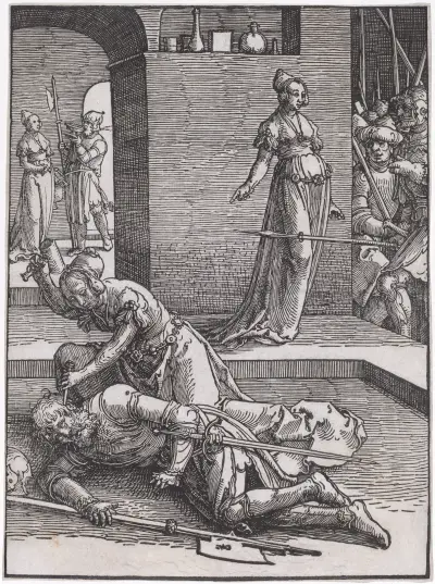 Jael Killing Sisera av Lucas Van Leyden