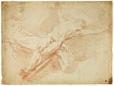 Christus am Kreuz von Charles-André van Loo