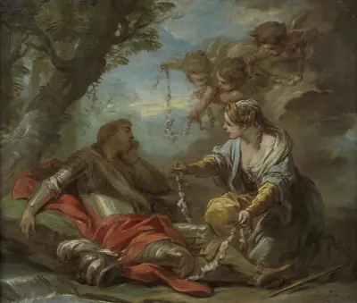 Rinaldo och Armida av Charles-André van Loo