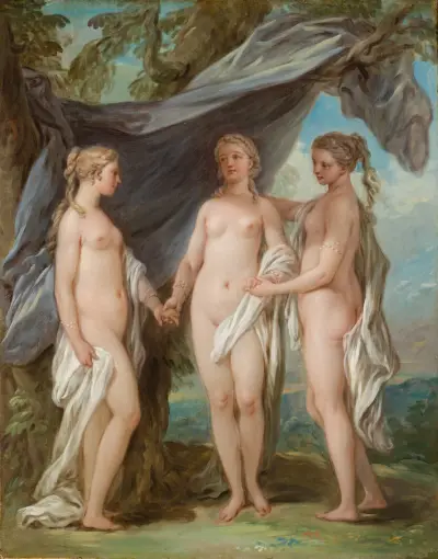 The Three Graces av Charles-André van Loo