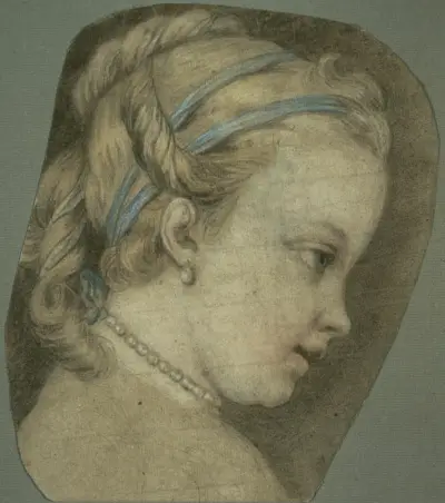 Young Girl Facing to the Right av Charles-André van Loo