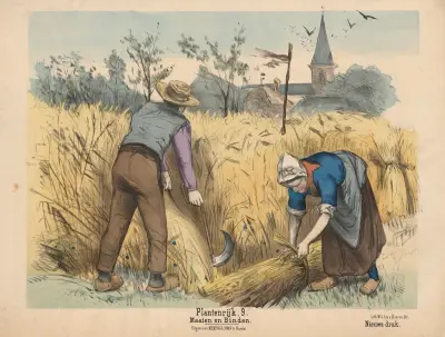 Skörd och bindning av Hendrik Jan van Lummel