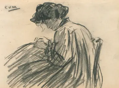 Augustine Pautre av Eugeen Van Mieghem