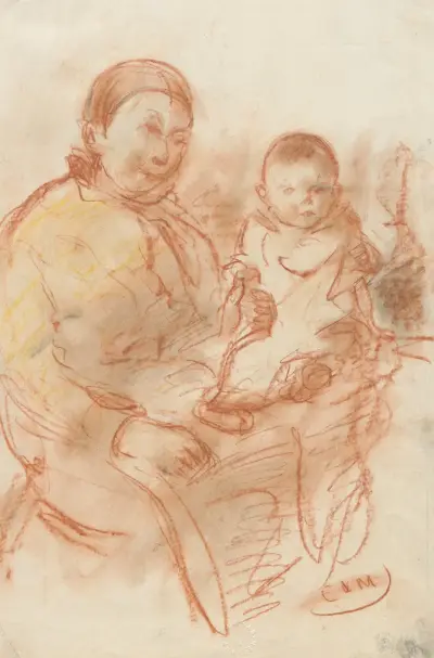 Mormor med barn av Eugeen Van Mieghem