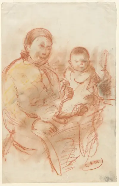 Mormor med barn av Eugeen Van Mieghem