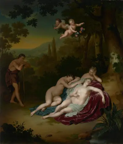 Cimon and Iphigenia, 1713 av Willem Van Mieris
