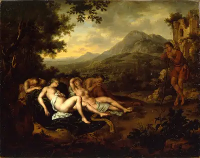 Cimon and Iphigenia, 1698 av Willem Van Mieris