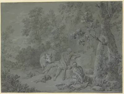 Mercury and Argus av Willem Van Mieris